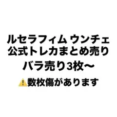 ルセラフィム ウンチェ まとめ売り