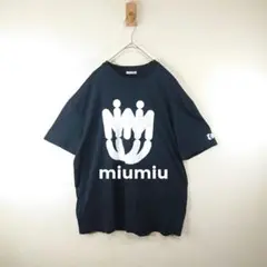六月まで出品❗️【miu miu 美品】ハート柄 ブラック Tシャツ 六月まで出品❗️【miu miu 美品】ハート柄 ブラック Tシャツ