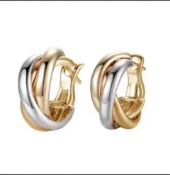 ☆ピアス☆トリニティ☆ピアストリニティピアス☆ツイスト☆フープピアス☆