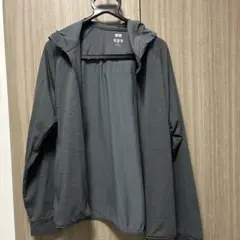 ドライEXUVカットフルジップパーカ　M ダークグレー