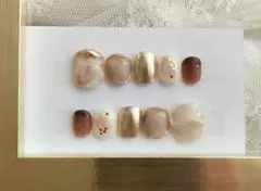 【現品】ネイルチップ うるうる ミラーネイル ゴールド 上品 ちゅるん