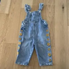 ZARA デイジーデニムオーバーオール 12-18ヶ月