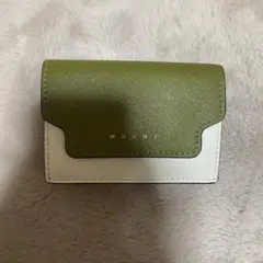 marni 三つ折り財布 グリーン