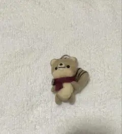 羊毛フェルト製のリスのキーホルダーハンドメイド