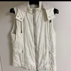 【新品】blanc vert ブランベール　リバーシブル　コットンベスト 新品】blanc vert ブランベール リバーシブル コットンベスト
