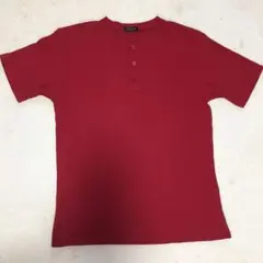 夏　半袖　カットソー　赤