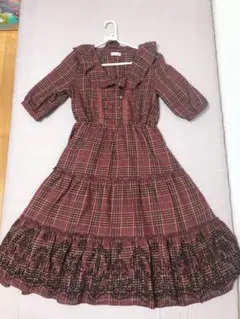 axes femmeのチェック柄ワンピース