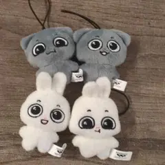 Kkamung&Angto ぬいぐるみマスコット 4種セット