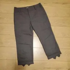 IENA 裾リボンカプリパンツ クロップドパンツ