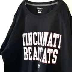 チャンピオン シンシナティ ベアーキャッツ Tシャツ L ブラック 黒 古着