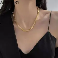 芸能人も愛用✨Uチェーンネックレス ゴールド S925 刻印入り 47cm