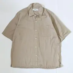 アーバンリサーチロッソ ビックシルエット半袖シャツ ブラウス ブラウン 茶色