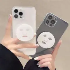 スマホグリップ フェイス パック ソケット スタンド マスク