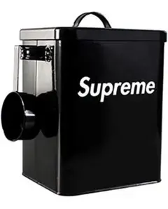 supreme★シュプリーム box 缶 コンテナ フードストッカー 6L 黒