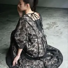 週末限定価格★GIRL パフスリーブ総レース ワンピース S 小さめ 結婚式