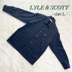 英国発❗️美品❗️チェック柄長袖シャツ Lyle&Scott ライル＆スコットL