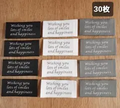 3種　30枚　刺繍タグ　布タグ　組み合わせ自由