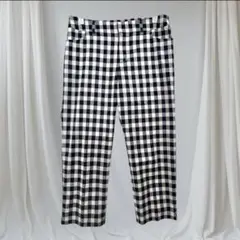 クリアインプレッション ギンガムチェック ストレートパンツ モノトーン サイズ1