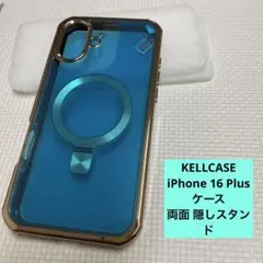 KELLCASE iPhone 16 Plus ケース 両面 隠しスタンド