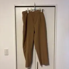 ブラウン スラックス バックポケット付き