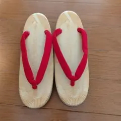 子供草履 赤い鼻緒　22cm