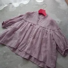 極美品ユニバーサルTISSUリネンpink