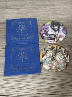 ONEPIECE 輩缶バッジ 第３弾 BLUE ペンギン&シャチ　ワンピース