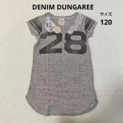 DENIM DUNGAREE デニムダンガリー　半袖 Tシャツ　120 ミッキー