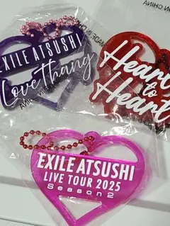 EXILE　ATSUSHI　アクリルチャーム　３種セット