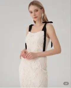 MOFT ドレス　ワンピース　リボン　ロング