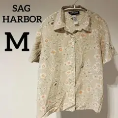美品✨SAG HARBOR 花柄 半袖シャツ 【M】 柄シャツ ブラウス