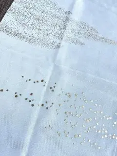 絽の帯揚げ　正絹　白　礼装