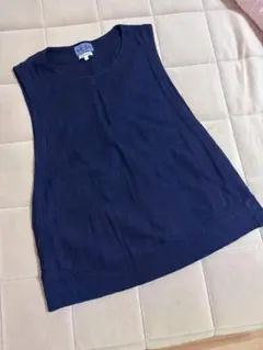 BLUE BLUE ベスト　インディゴ　3（M）USED