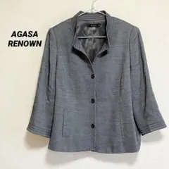 アガサ　レナウン　テーラードジャケット　黒　肩パッド入り