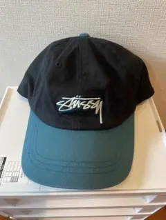 Stussy キャップ 黒/青
