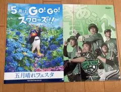 ヤクルトスワローズ　クリアファイル2枚セット