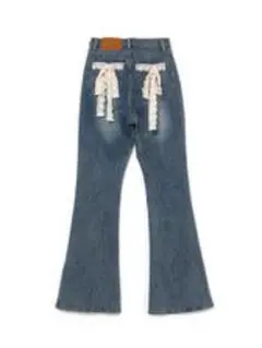 Lacey ribbon heart hip denim　sサイズandmary