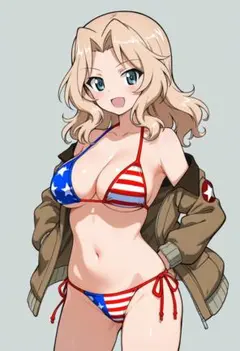 【5枚】 ガルパン ケイ ブロマイド セット