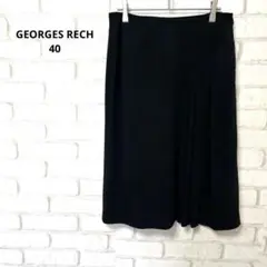GEORGES RECH レディース　ひざ丈スカート　黒　ストレッチ　40