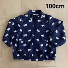 パーカー　100cm　しろくま