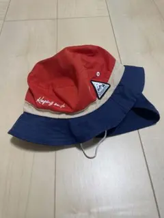 赤と紺のバケットハット Keeping smile 50㎝