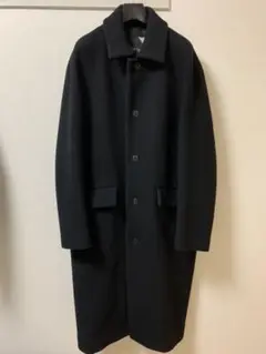 ATON AIR_DOUBLE_MELTON BLACKサイズ6