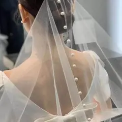 ベール パール チュール ウェディング ブライダル 結婚式 ホワイト