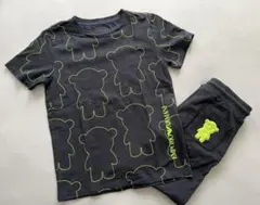 【エンポリオアルマーニ】半袖Tシャツ　スウェットパンツ　2点セット　黒　110㎝