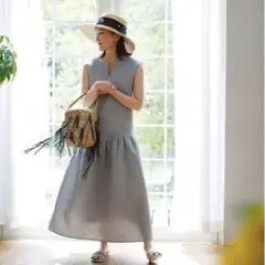 bluelea ブルレア オリジナルジャガードワンピース