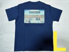 新品 L ユニクロ 相撲 浮世絵 和柄 UT Tシャツ ネイビー