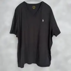 Polo Ralph Lauren ブラック Vネック Tシャツ L