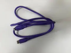 CIO 柔らかいシリコンケーブル USB-C & ライトニング 1m パープル