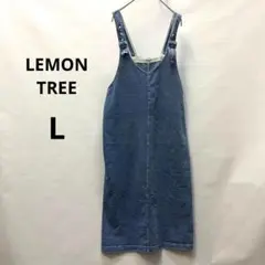 レモンツリー　デニムワンピース Lサイズ　オーバーオール　レディース　629