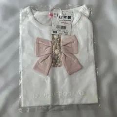 ミキハウス　Miki House リボン付きTシャツ 120
